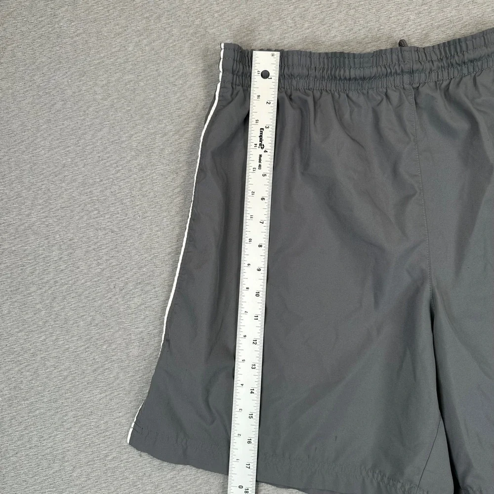 Y2K Nike Training Shorts Mens M Grey Athletic Running Gym Pull-On Elastic Waist